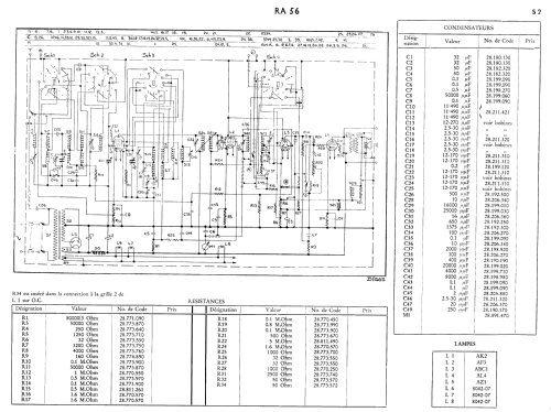 RA56A -20; Radiola marque (ID = 2441267) Radio