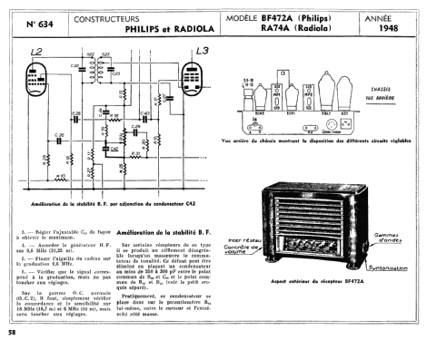 RA74A; Radiola marque (ID = 2506902) Radio