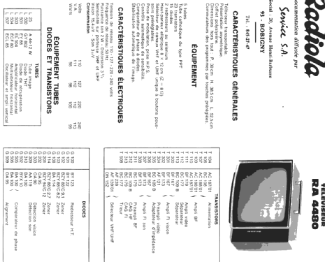 RA4480; Radiola marque (ID = 293859) Television