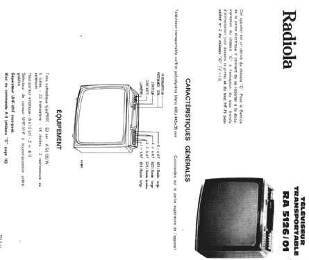 RA5126; Radiola marque (ID = 292335) Television