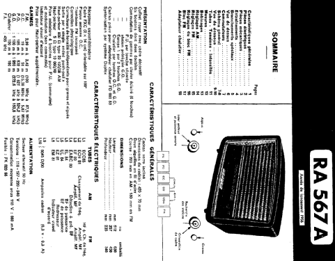 RA567A AM/FM; Radiola marque (ID = 366440) Radio