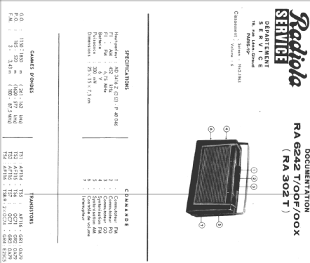 RA6242T /00F; Radiola marque (ID = 288083) Radio