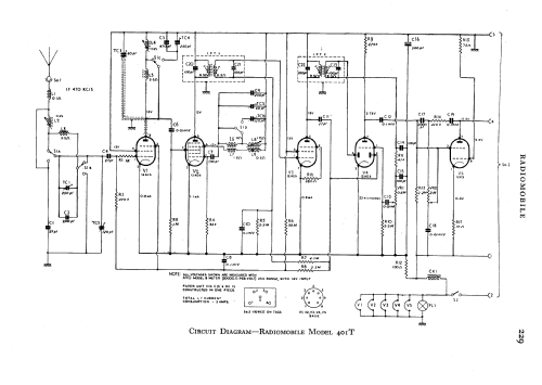 His Master's Voice 400T; Radiomobile Ltd., (ID = 586509) Car Radio