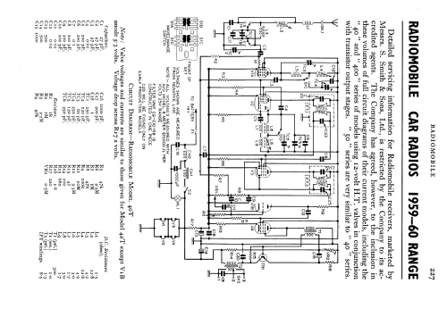 40T; Radiomobile Ltd., (ID = 586482) Car Radio