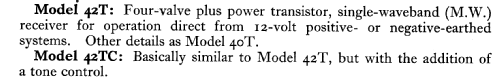 42T; Radiomobile Ltd., (ID = 586488) Car Radio