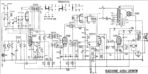 4054 UKW/W; Radione RADIO (ID = 185726) Radio