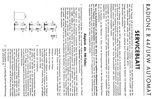 UKW Automat R44T; Radione RADIO (ID = 111061) Radio