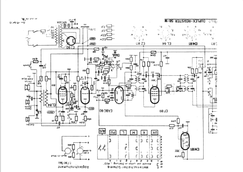 Duplex-Register 58W; Radione RADIO (ID = 111182) Radio