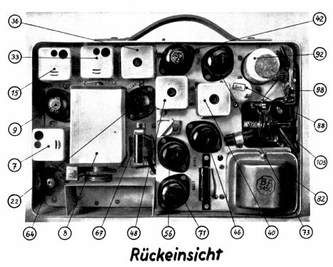 Luftwaffenkoffer ER2 7 tubes; Radione RADIO (ID = 1955852) Radio