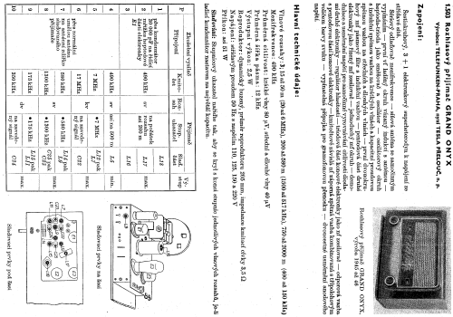 Grand Onyx ; Radiotechna, spol. s (ID = 94285) Radio