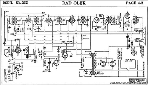 12 Tube Super SR233; Radolek Co., Chicago (ID = 392338) Radio