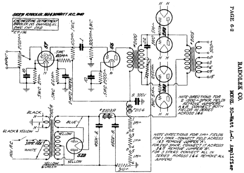 AC Amplifier 30 Watt; Radolek Co., Chicago (ID = 394462) Ampl/Mixer