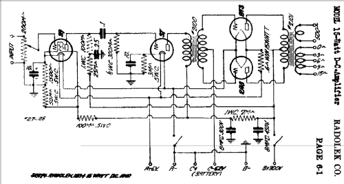 DC Amplifier 15 Watt; Radolek Co., Chicago (ID = 394464) Verst/Mix