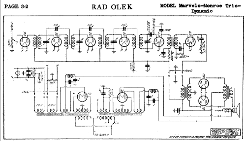 Marvelo Trio-Dynamic SR249; Radolek Co., Chicago (ID = 396010) Radio