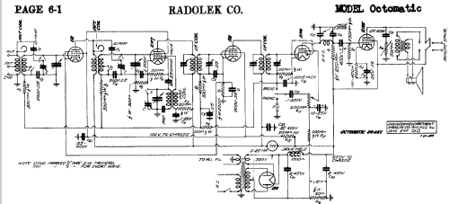 Octomatic SR287; Radolek Co., Chicago (ID = 394460) Radio