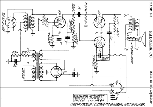 SR241 ; Radolek Co., Chicago (ID = 392689) Ampl/Mixer