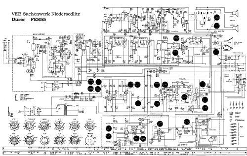 Dürer FE855G; Rafena Werke (ID = 63476) Television