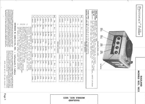 1821 ; Rauland Corp.; (ID = 1525119) Sonido-V