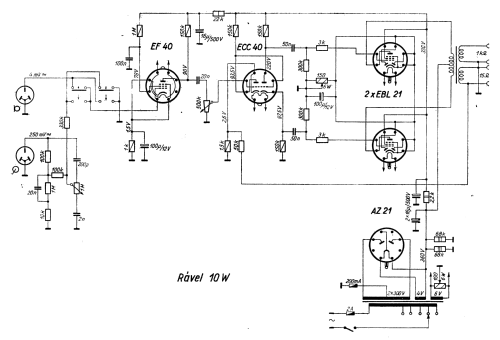 Rável Audio Amplifier 10 W Ampl/Mixer RÁVEL - Posta Rádióv