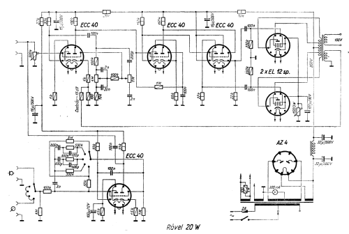 Rável Power Amplifier 20 W; RÁVEL - Posta Rádióv (ID = 2628272) Ampl/Mixer