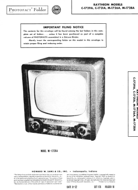 C-1729A; Raytheon Mfg. Co.; (ID = 3080699) Television