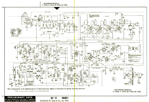 C-1731A; Raytheon Mfg. Co.; (ID = 3059502) Television