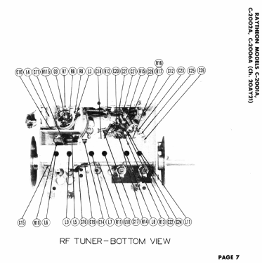 C-2001A Ch= 20AY21; Raytheon Mfg. Co.; (ID = 2969215) Television