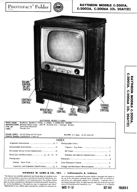 C-2002A Ch= 20AY21; Raytheon Mfg. Co.; (ID = 2969276) Television