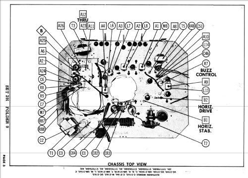 C-2166 Ch= 21T25AS; Raytheon Mfg. Co.; (ID = 2643115) Televisore