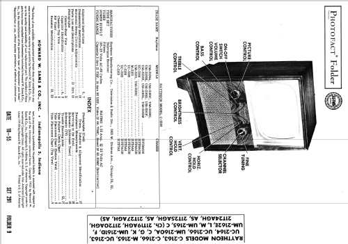 C-2166 Ch= 21T25AS; Raytheon Mfg. Co.; (ID = 2643117) Televisión