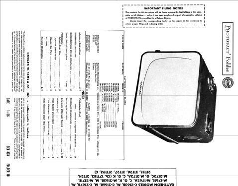 C-2166B Ch= 21T25; Raytheon Mfg. Co.; (ID = 2700857) Television