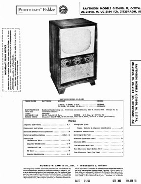 C-2174 Ch= 21T254AS; Raytheon Mfg. Co.; (ID = 2721230) Television