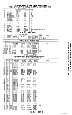 C-2174 Ch= 21T254AS; Raytheon Mfg. Co.; (ID = 2721232) Television