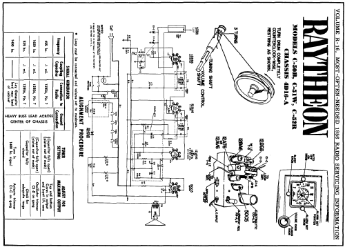 C-52R Ch= 4D16-A; Raytheon Mfg. Co.; (ID = 126464) Radio