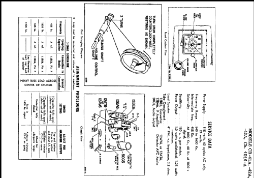 CR-41A Ch= 4D16-A; Raytheon Mfg. Co.; (ID = 215939) Radio