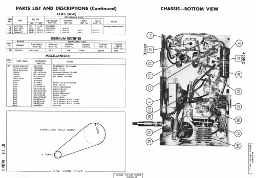 CR-43A Ch= 4D16-A; Raytheon Mfg. Co.; (ID = 982445) Radio