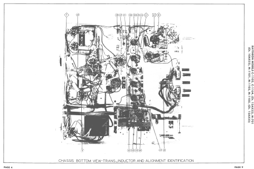 M-1105 Ch= 12AX22; Raytheon Mfg. Co.; (ID = 1666476) Television