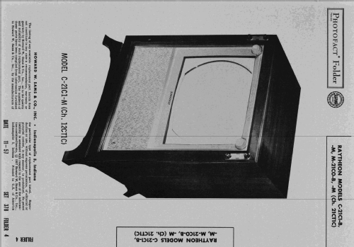 M-21CO-M Ch= 21CT1C; Raytheon Mfg. Co.; (ID = 2469661) Television