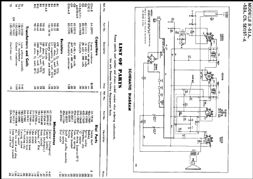 R-51A Ch= 5D157-A; Raytheon Mfg. Co.; (ID = 215944) Radio