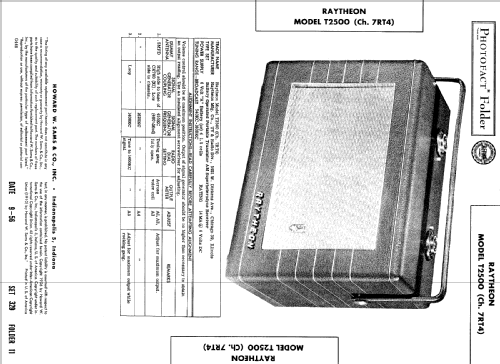 T-2500 Ch= 7RT4; Raytheon Mfg. Co.; (ID = 500335) Radio