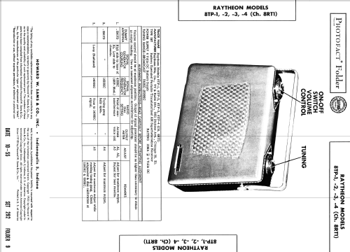 Transistor Radio 8TP4 Ch= 8RT1; Raytheon Mfg. Co.; (ID = 2646848) Radio