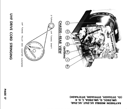 UC-2168 Ch= 21T274AGH; Raytheon Mfg. Co.; (ID = 2670244) Televisión