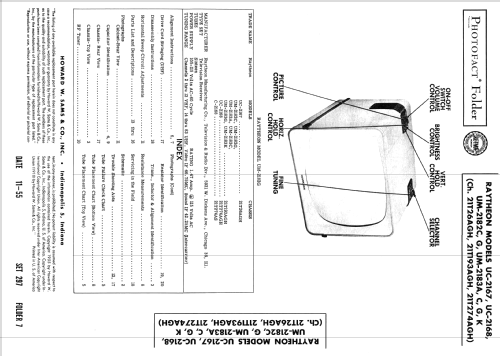 UC-2168 Ch= 21T274AGH; Raytheon Mfg. Co.; (ID = 2670245) Télévision