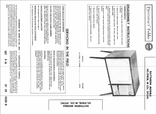 UC-2185M Ch= 21T39; Raytheon Mfg. Co.; (ID = 2358610) Television