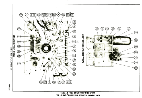 UM-2188 Ch= 21T32; Raytheon Mfg. Co.; (ID = 1911909) Television