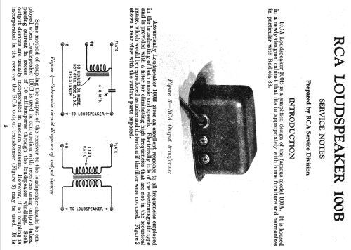 100B; RCA RCA Victor Co. (ID = 997447) Parlante