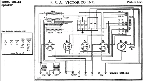 Loudspeaker 104; RCA RCA Victor Co. (ID = 877108) Speaker-P