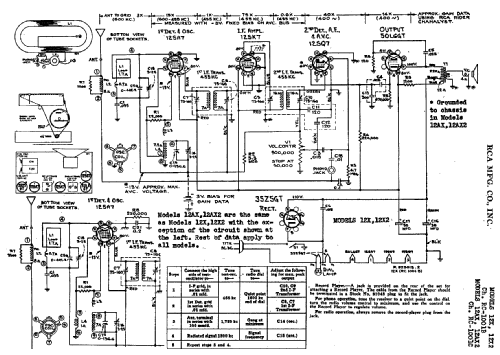 12X2 Ch=RC1001B; RCA RCA Victor Co. (ID = 970779) Radio
