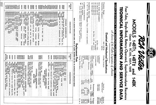 14BT2 Ch= RC-525A; RCA RCA Victor Co. (ID = 1054006) Radio