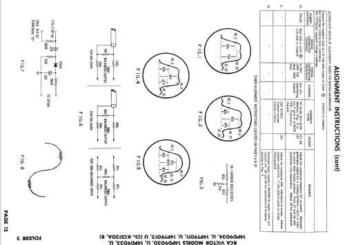 14PT9011 Ch= KCS120A; RCA RCA Victor Co. (ID = 855889) Fernseh-E